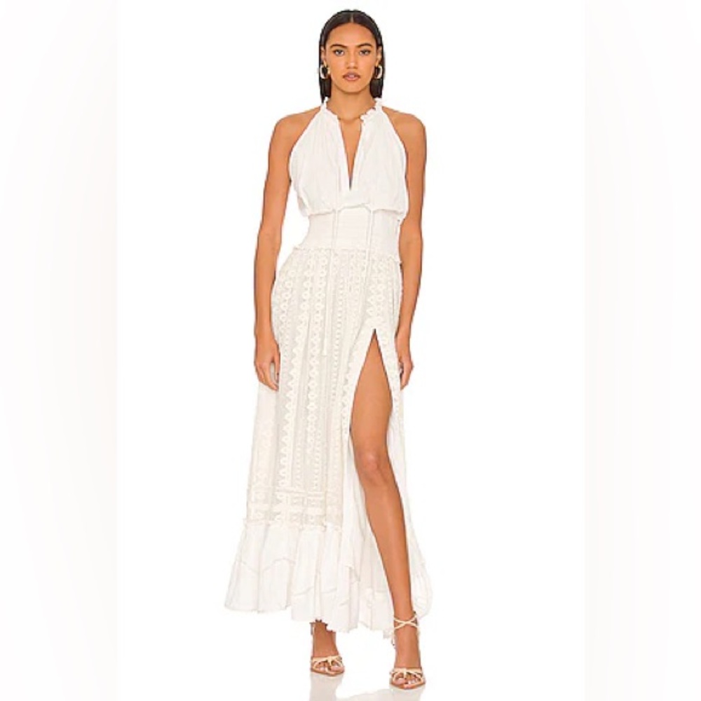 Hemant & Nandita Womens  Maxi Dress, White
